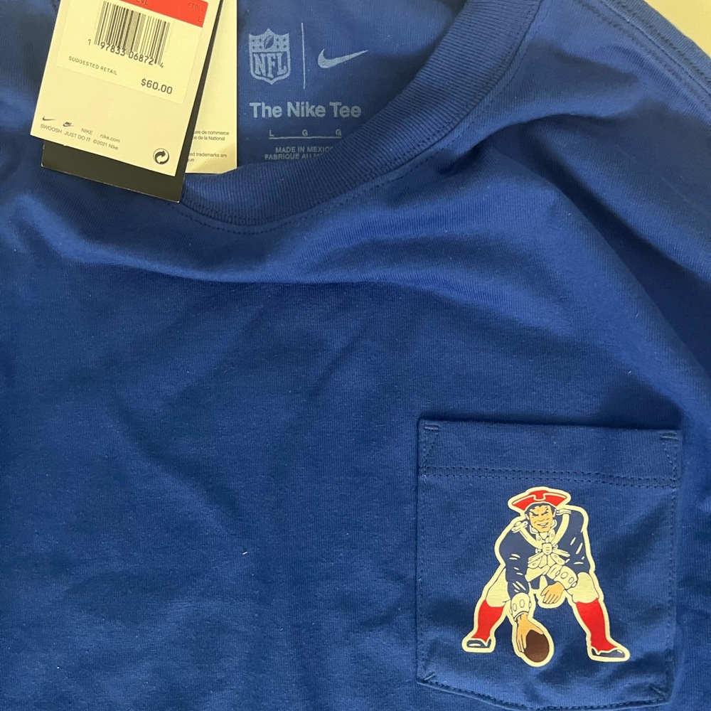 Nike New England Patriots thick long sleeve size men’s medium NFL new with tags - Picture 3 of 4